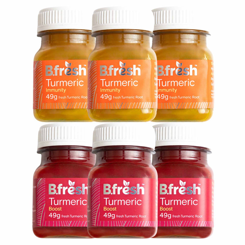 B.fresh Turmeric shot mixed bundle - Immunity & Boost - 70ml x 6